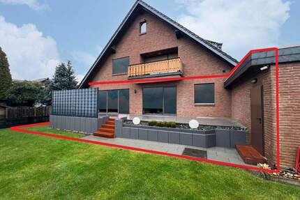 Erdgeschoss-Wohnung mit Garten und Garage in Gamsen, wertige Ausstattung und Keller, z.Zt. vermietet - Gifhorn