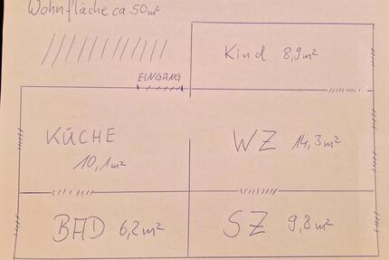 3 Raum Wohnung - 370,00&nbsp;EUR Kaltmiete, ca.&nbsp; 50,00&nbsp;m&sup2; in Zeitz (PLZ: 06712)