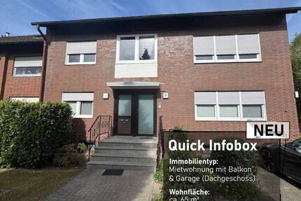 2-Zimmer Dachgeschosswohnung mit Balkon und Garage - Lünen Horstmar