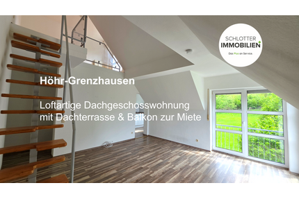 Einzigartige Dachgeschoss Wohnung mit Dachterrasse - Höhr-Grenzhausen
