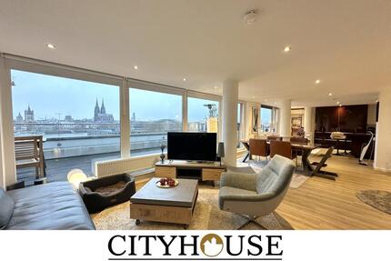 CITYHOUSE: Penthouse - Kölns schönster Blick auf den Dom! 90 m² Terrasse in Süd-West-Ausrichtung