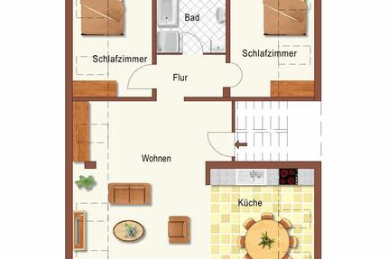 Helle Dachgeschosswohnung in Kreuzau Zentrum