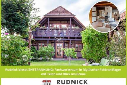 Rudnick bietet ENTSPANNUNG: Fachwerktraum in idyllischer Feldrandlager mit Teich und Blick ins Grüne - Auetal Kathrinhagen
