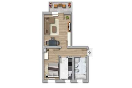 Wohnung zum Mieten in Merseburg 310,00 € 44.24 m²