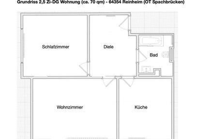 Gemütliche 2,5-Zimmer-DG-Wohnung mit viel Licht & Ausblick - Reinheim