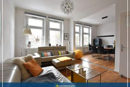 Lichtdurchflutete 3 oder 4 Zi.- Altbaueleganz mit Balkon im 2. Obergeschoss in begehrter Wohnlage - Hamburg-Harburg