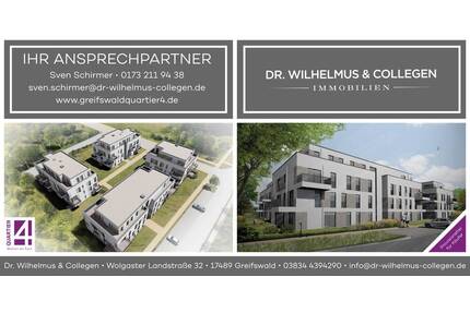 Einmalige Penthousewohnung 4 oder 5 Raum (je nach Wunsch ) im neuen Wohngebiet am Ryck Bestlage in Greifswald - exklusive Ausstattung!!