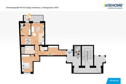 Erstbezug in Lindenau - Tolle 2,5-Raumwohnung mit Tiefgaragenstellplatz! - WE17 - Leipzig Altwest