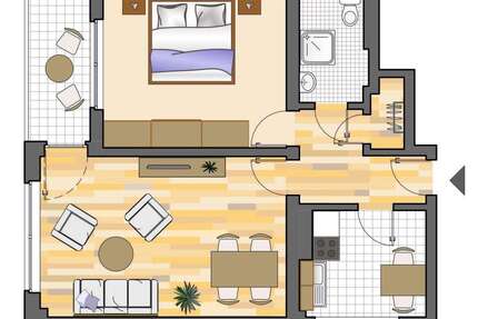 Wohnung zum Mieten in Herten 449,00 € 57 m²