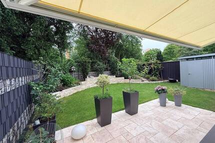 Hochwertig sanierte Vier-Zimmer-Garten Wohnung mit uneinsehbarem Garten - Haar