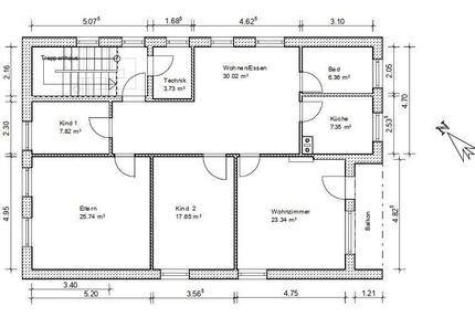 Vermiete eine helle, freundliche 4,5-Zimmer-Wohnung in Arnstorf