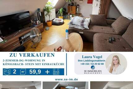 2-Zimmer DG-Whg in Stein zu verkaufen! - Königsbach-Stein