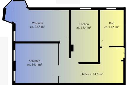 Wohnen am Markt - 395,00&nbsp;EUR Kaltmiete, ca.&nbsp; 79,00&nbsp;m&sup2; in Schmölln (PLZ: 04626)