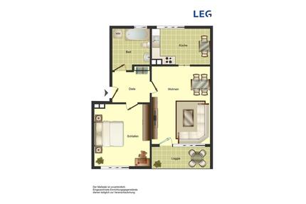 2-Zimmer-Wohnung in Bergkamen Weddinghofen