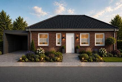 Exklusiver Neubau-Bungalow | Moderne Technik, PV-Anlage & Carport - Ostercappeln