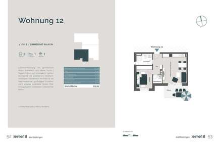 Wohnung zum Kaufen in Bad Säckingen 324.500,00 € 56.38 m²
