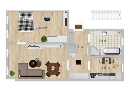 Sanierte 2-Raum-Wohnung Querstraße 18, Roßwein