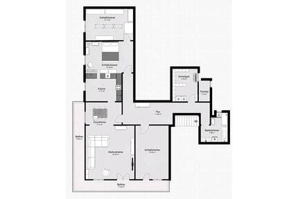 Großzügige 4-Zimmer-Wohnung mit ca. 130 m² & Einbauküche - Fuchstal