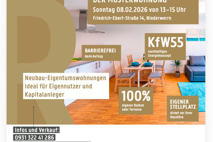 Jetzt Musterwohnung besichtigen! - Niederwerrn