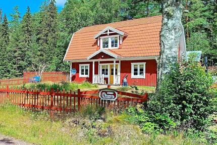 Rot-weißes Schwedenhaus 