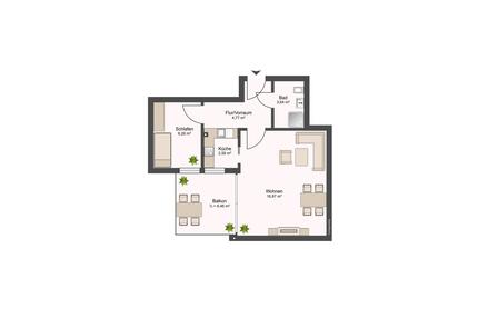 Erdgeschosswohnung mit Balkon, zentrale Lage, mit PKW-Stellplatz - Wilhelmshaven Heppens