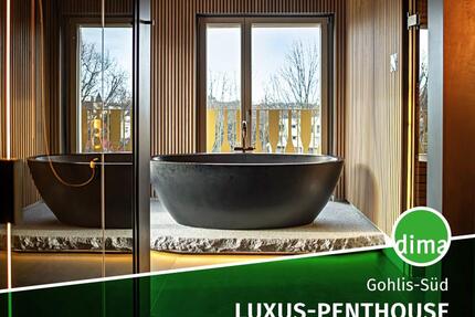 LUXUS-PENTHOUSE mit erstklassiger Teilmöblierung, Sauna, Klimaanlage, Kamin, EBK, Tiefgarage u.v.m. - Leipzig Mitte