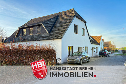 Berne 3-Familienhaus nähe Lürssen-Yachtwerft, mit großem Garten, Garage und 2 Carports