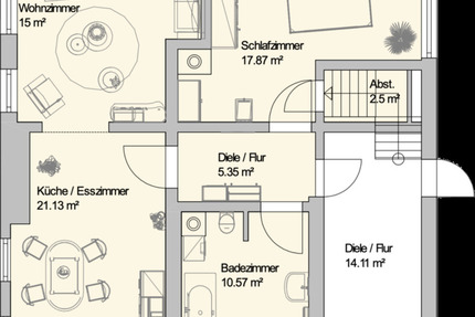 Kernsanierte und Top ausgestattete 2-Zimmer-Wohnung in Salzwedel zu vermieten.