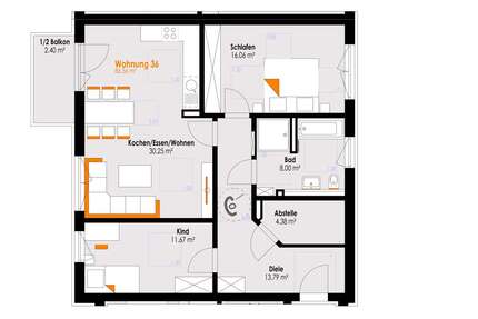 Wohnung zum Kaufen in Füssen 555.000,00 € 86.56 m²