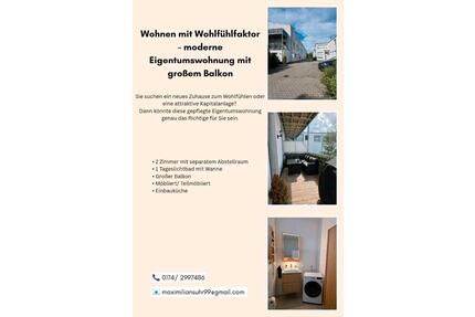 Moderne & lichtdurchflutete Eigentumswohnung mit Balkon - Bitterfeld-Wolfen