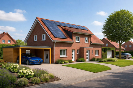 Moderne KfW-40 Doppelhaushälfte mit Wärmepumpe - Bad Zwischenahn