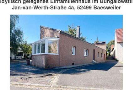 Haus in Bungalowstil - 780,00&nbsp;EUR Kaltmiete, ca.&nbsp; 78,00&nbsp;m&sup2; in Baesweiler (PLZ: 52499)