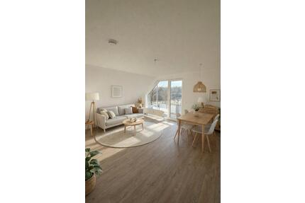 helle Dachgeschoß 3‑Zimmer‑Wohnung 70m² mit Balkon & Einbauküche Duschbad Dachboden Keller in Kiel Wellingdorf Nähe FH