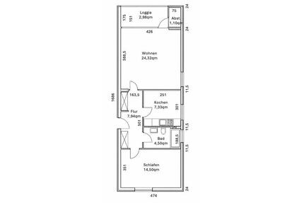 Modernisierte 2-Zimmer-Wohnung mit Balkon - Braunschweig Timmerlah-Geitelde-Stiddien