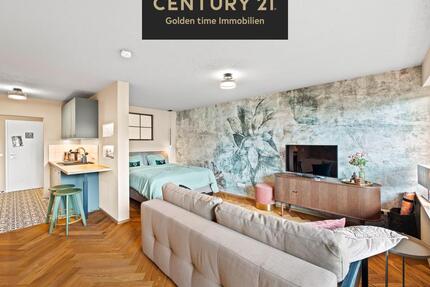 Zur Miete: Exklusive kernsanierte 1-Zi.-Wohnung in Traunreut – vollmöbliert, Garage und Kellerabteil