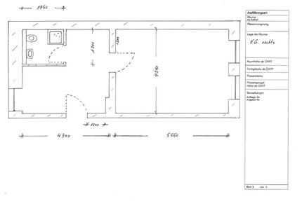 Kleine bezugsfertige Erdgeschosswohnung in Pößneck zu vermieten.