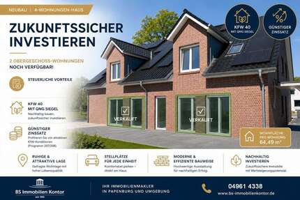 Wohnung zum Kaufen in Weener 226.500,00 € 64.49 m²