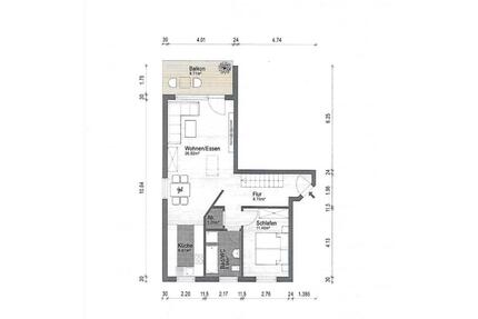 3-Zimmer-Maisonette mit Balkon, EBK & 2 Stellplätzen in Langenau