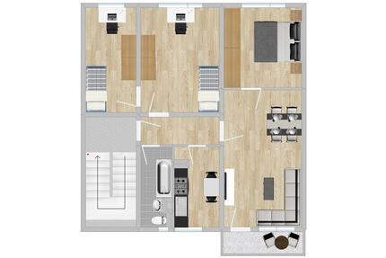 4-Raum-Wohnung mit Balkon - 455,00&nbsp;EUR Kaltmiete, ca.&nbsp; 75,89&nbsp;m&sup2; in Riesa (PLZ: 01591) Canitz