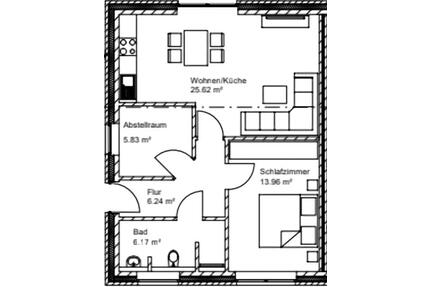 Barrierefreie Einliegerwohnung - Erstbezug in Elisabethfehn - Barßel
