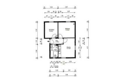 Die 2-Zimmer-Wohnung liegt im Hochparterre mit Gartennutzung - Netphen