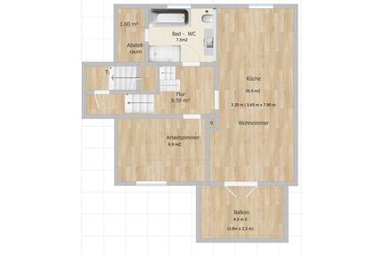 3-Zimmer Maisonette Wohnung in VS - Villingen-Schwenningen