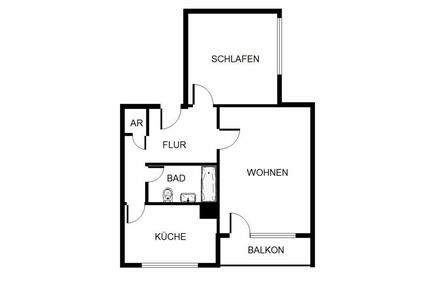 Renovierte 2-Zimmer-Wohnung in zentraler Lage - Dortmund Hombruch