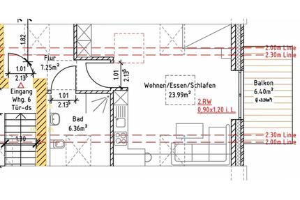 Studio Neubauwohnung 40 m² – Balkon – Stellplatz - Rheda-Wiedenbrück