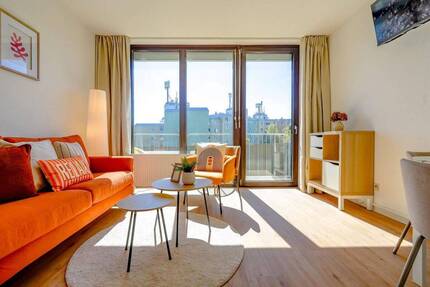 Exklusiv helle,große,40m²renovierte,möblierte 1,5Zi.-Wohng. in Mainz,Balkon,Einbauküche,Garagenst.