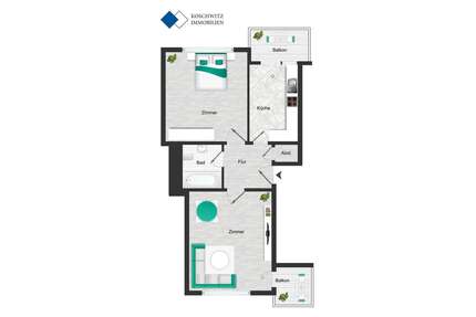 Wohnung zum Kaufen in Duisburg 105.000,00 € 52 m²