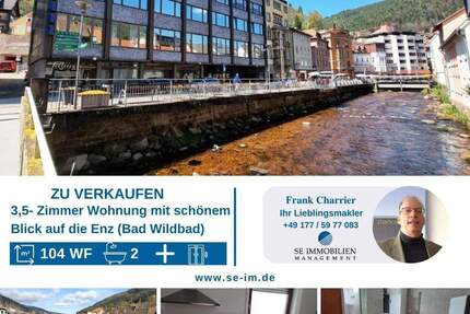 Große 3 Zimmer Whg. mit schönem Blick auf die Enz - Bad Wildbad