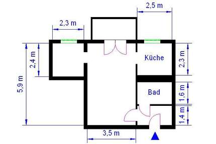 Wohnung zum Mieten in Magdeburg 233,70 € 38.95 m²