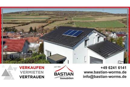 Frische Luft, freier Blick, hoher Wohnkomfort = Lebensqualität! Modernes 2-Fam.-Haus in Mertesheim! - Grünstadt / Asselheim