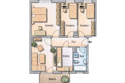 4 Zimmerwohnung - 678,00&nbsp;EUR Kaltmiete, ca.&nbsp; 82,00&nbsp;m&sup2; in Wolfsburg (PLZ: 38446) Almke